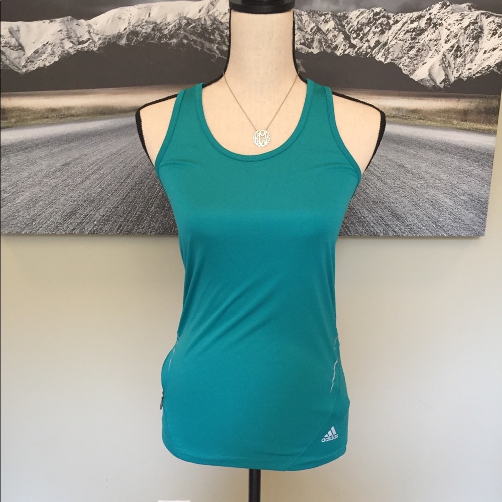 Adidas slit back workout tank